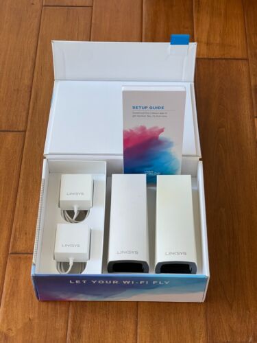 Linksys Velop Wi Fi Fly WHW03 Dual Band Intelligent 2 Pack Wireless Router Used A Ethernet