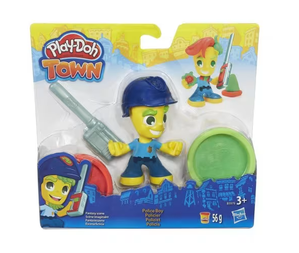 Hasbro Play Doh Town Police Boy Figure
