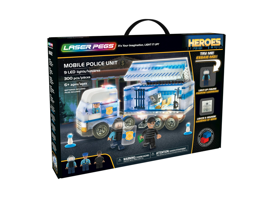 Laser Pegs Mobile Police Unit 300pcs