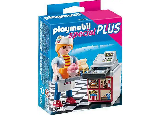 Playmobil Special Plus Waitress with Cash Register Set 5292