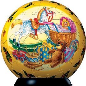 RAVENSBURGER 60 PIECE JIGSAW PUZZLE 3D PUZZLEBALL VICTORIAN CHURCH NUTCRACKER