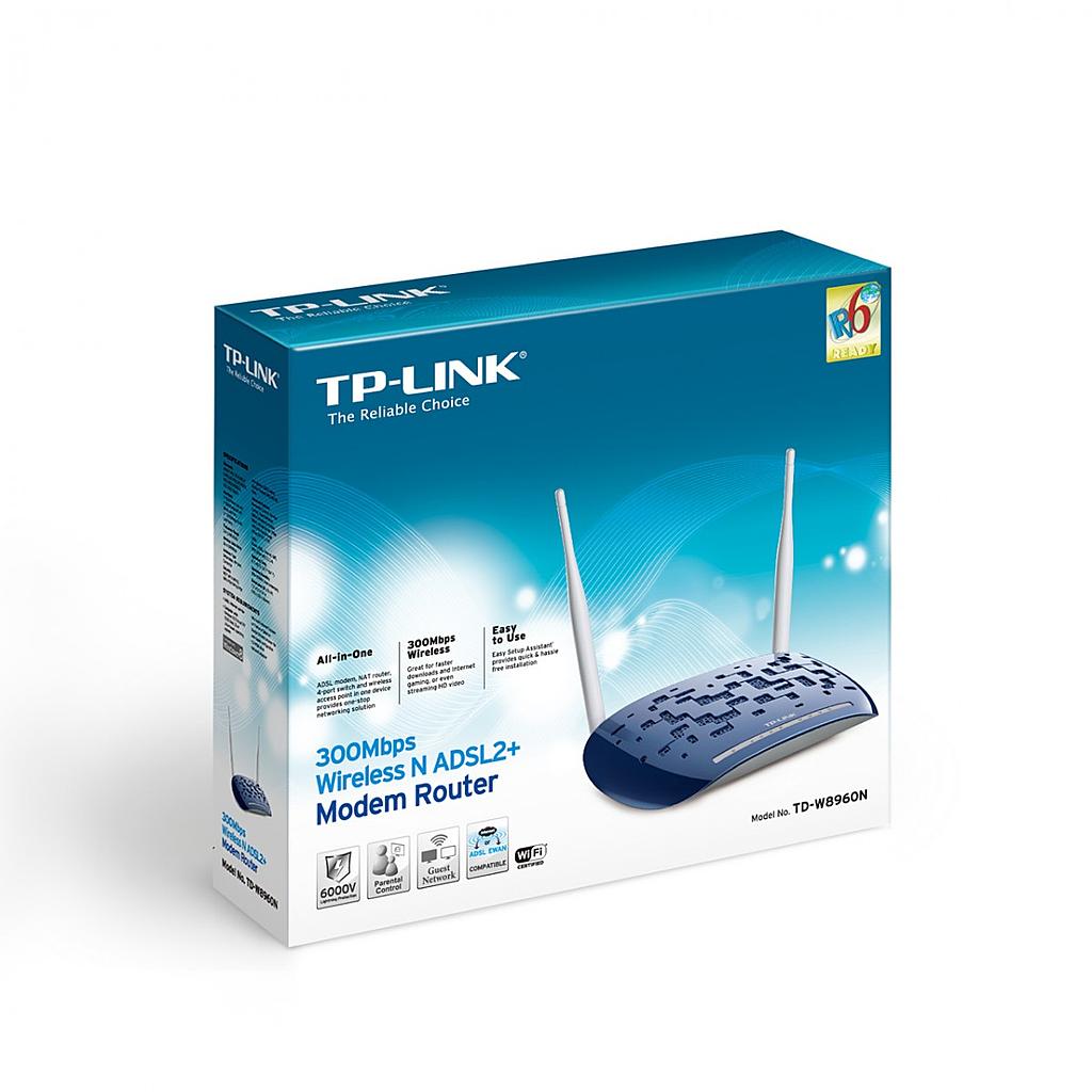 TP Link TD W8960N Wireless N ADSL2 Modem Router