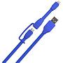 TYLT sync cable duo charge sync micro and iPhone  lightning micro USB blue