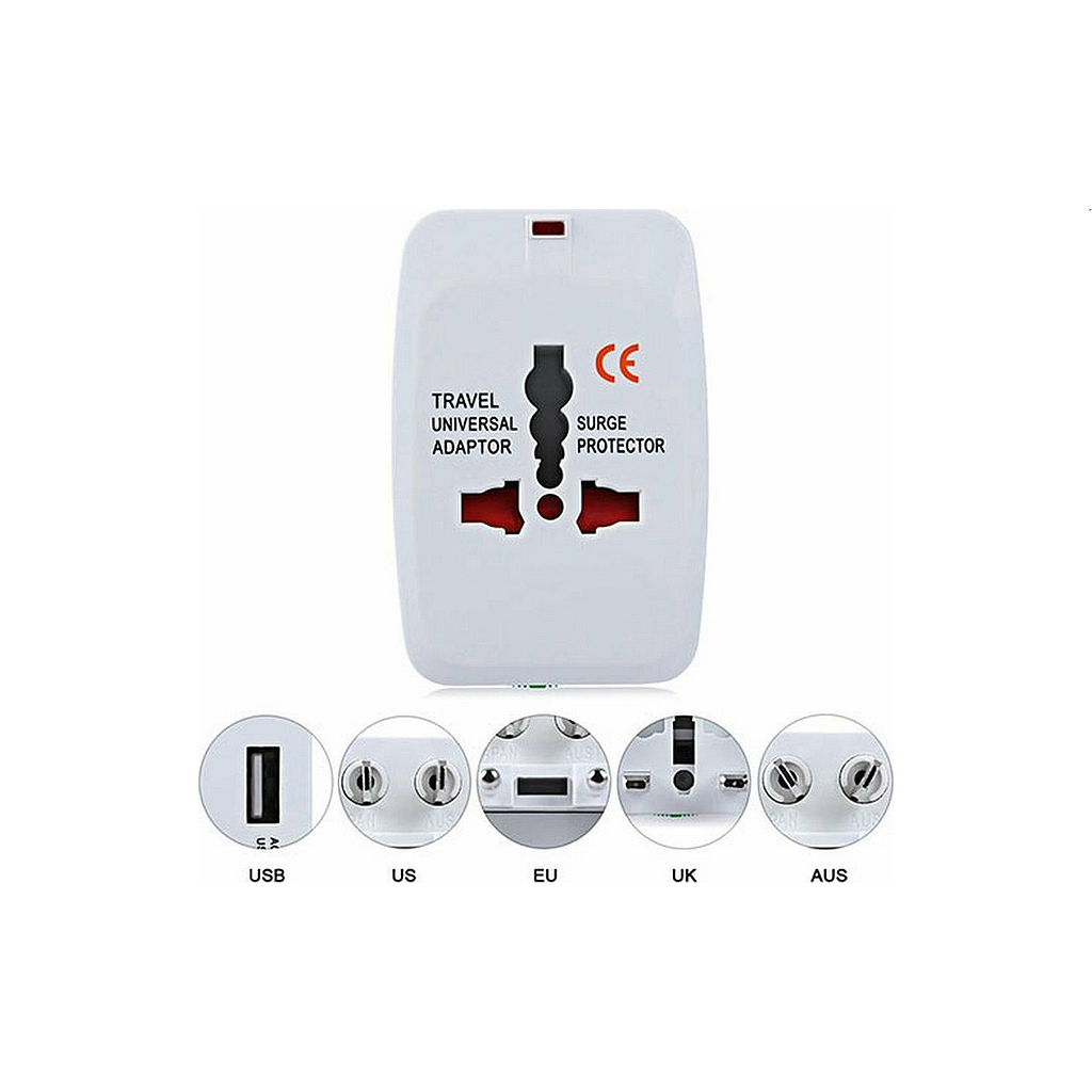 Universal USB Travel Power Adaptor