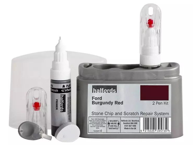 Halfords scratch chip repair for Ford Burgundy Red 395731