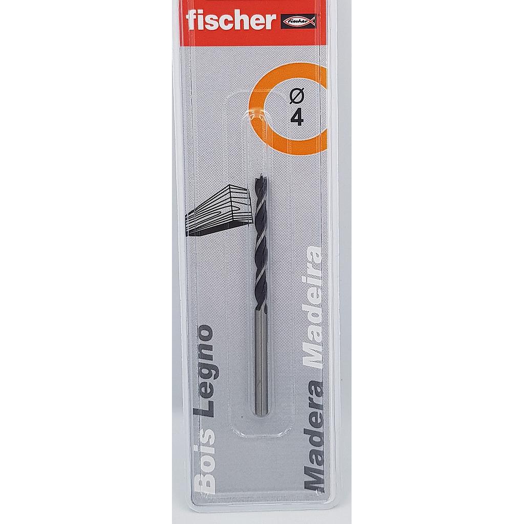 Fischer Wood Drill Bit 4mm x 70mm