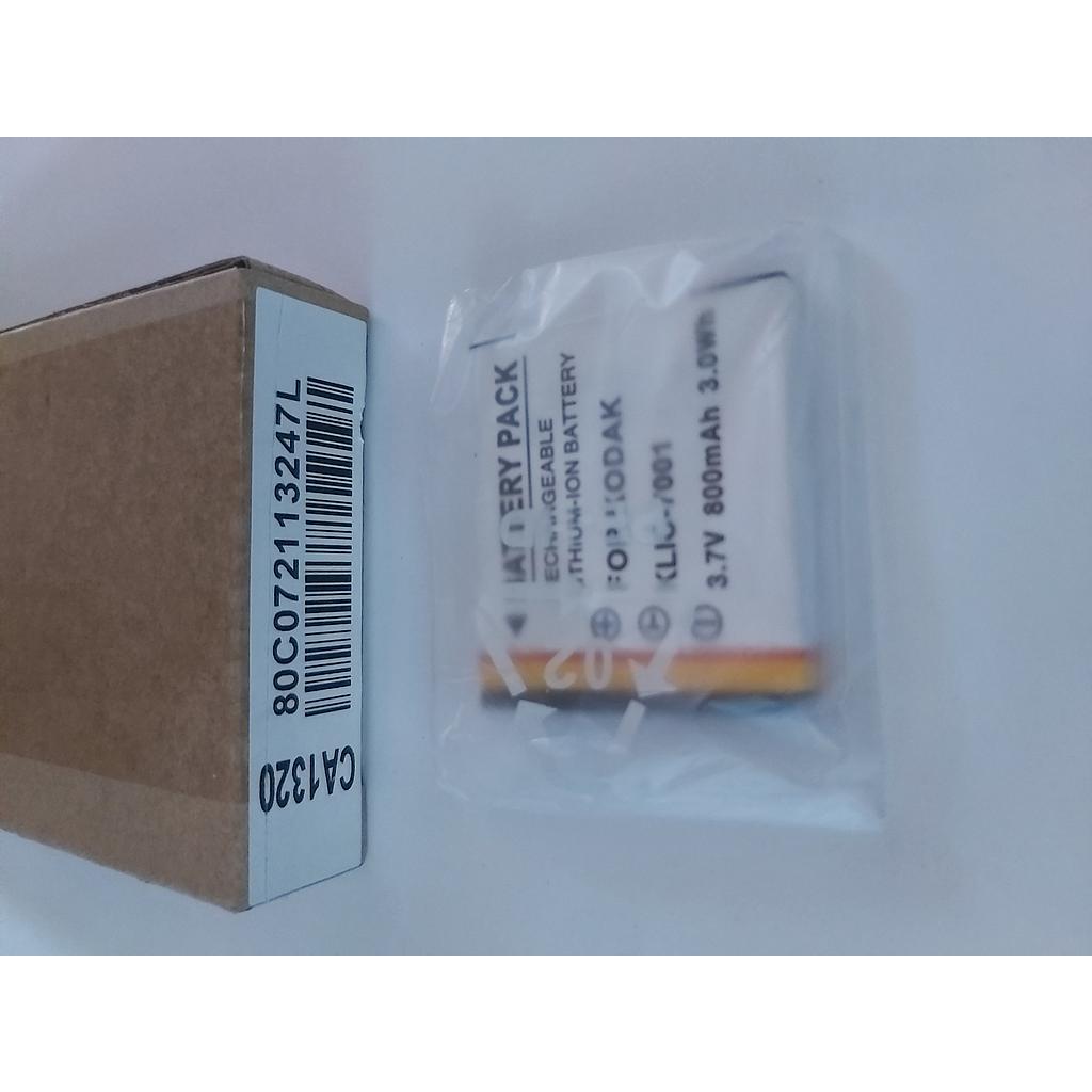 Replacement Klic 7001 Kodak Li Ion Battery For Kodak 800mAh