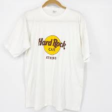 Hard Rock Unisex HRC Classic Logo T Shirt White Athens XL