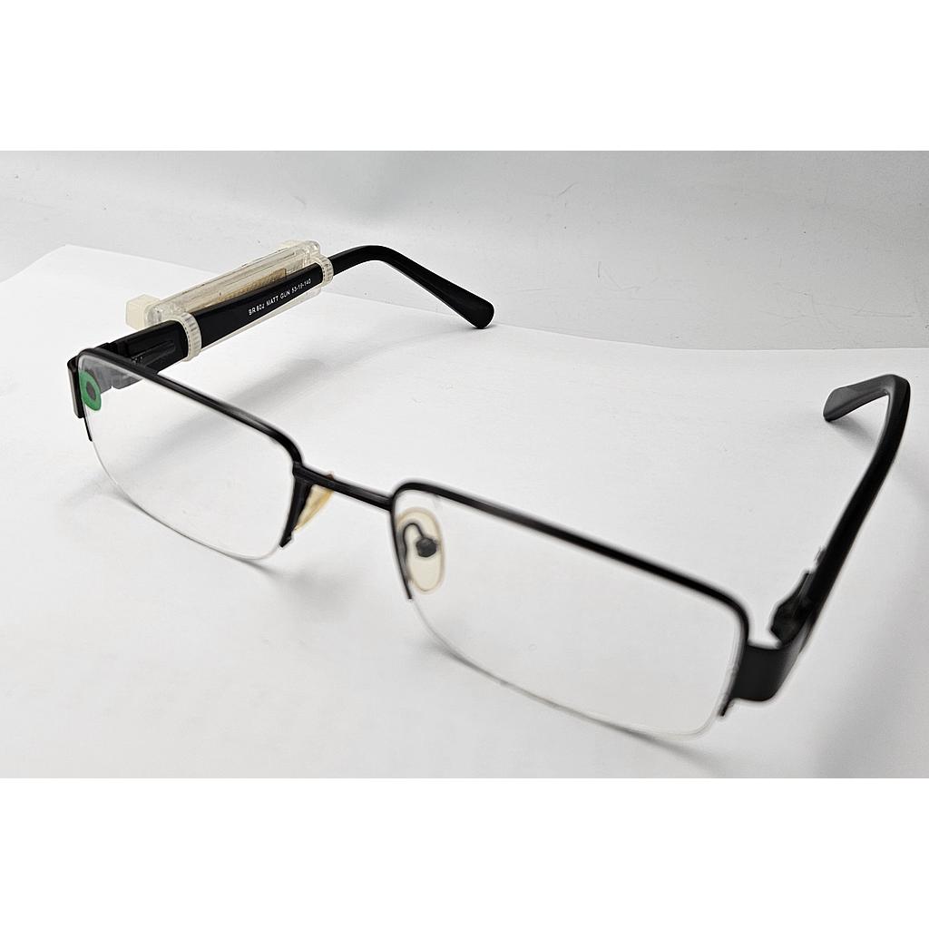 Brooksfield Designer Eyewear Optical Frame Black Matt Gun BR802