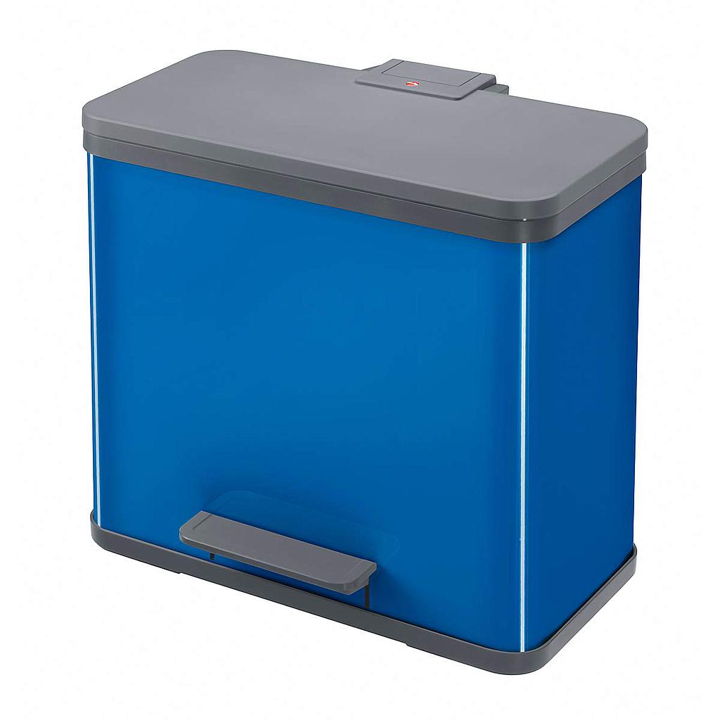 Hailo 3 Compartment Garbage Bin Κάλαθος Σκουπιδιών Blue 27L