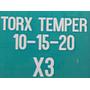 Guex Bits Torx Temper 10 15 20 