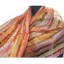 Articiones Indian Dupatta Scarf Silk Multi color 170cm 50cm